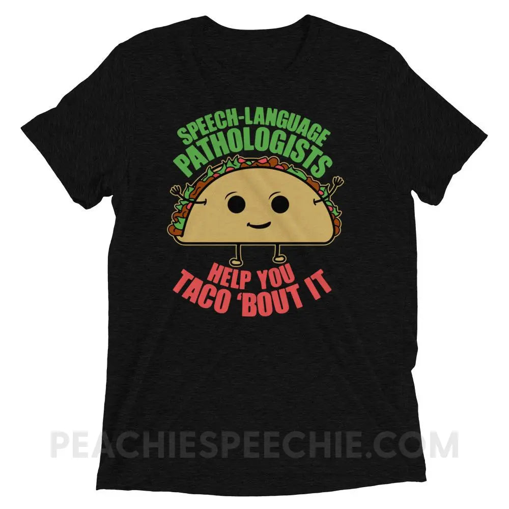 Taco ’Bout It Tri-Blend Tee - Solid Black Triblend / XS - T-Shirts & Tops peachiespeechie.com