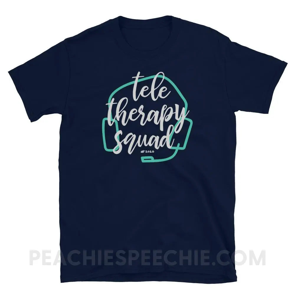 Teletherapy Squad Classic Tee - Navy / S - T-Shirts & Tops peachiespeechie.com