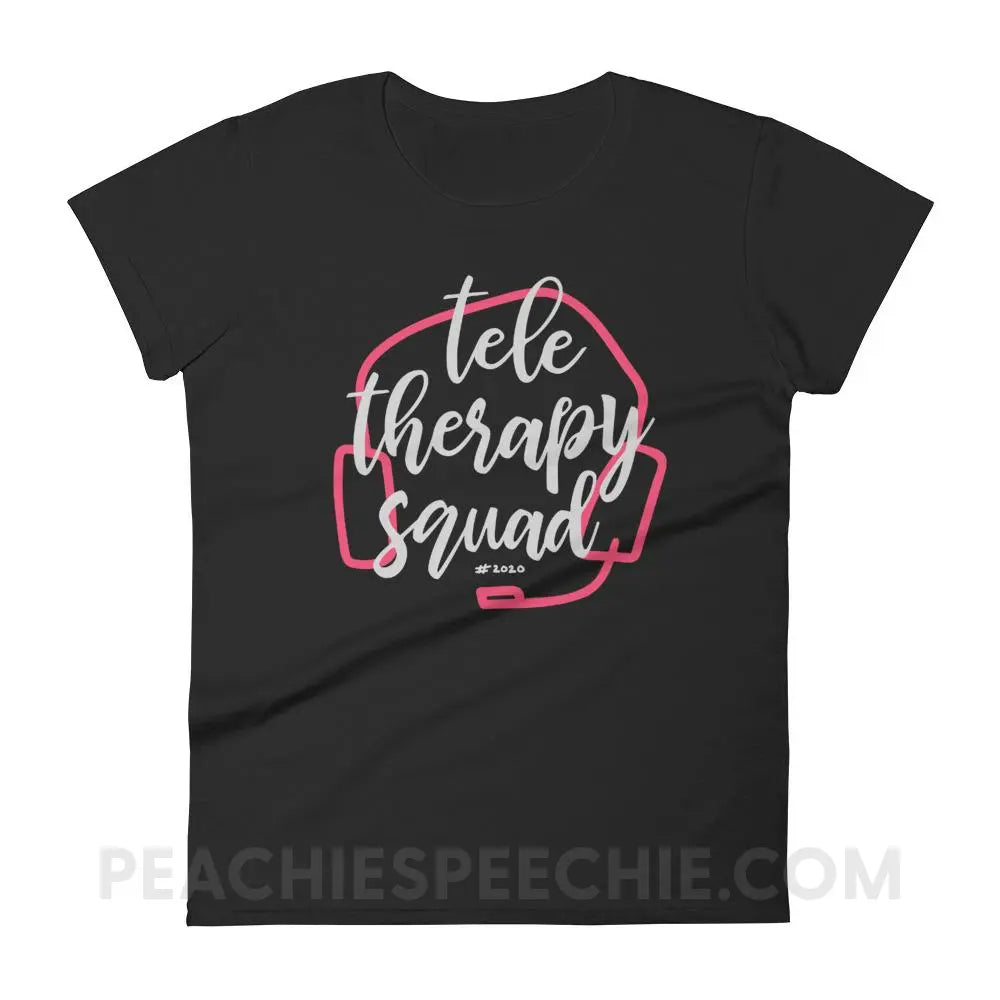 Teletherapy Squad Women’s Trendy Tee - Black / S - T-Shirts & Tops peachiespeechie.com