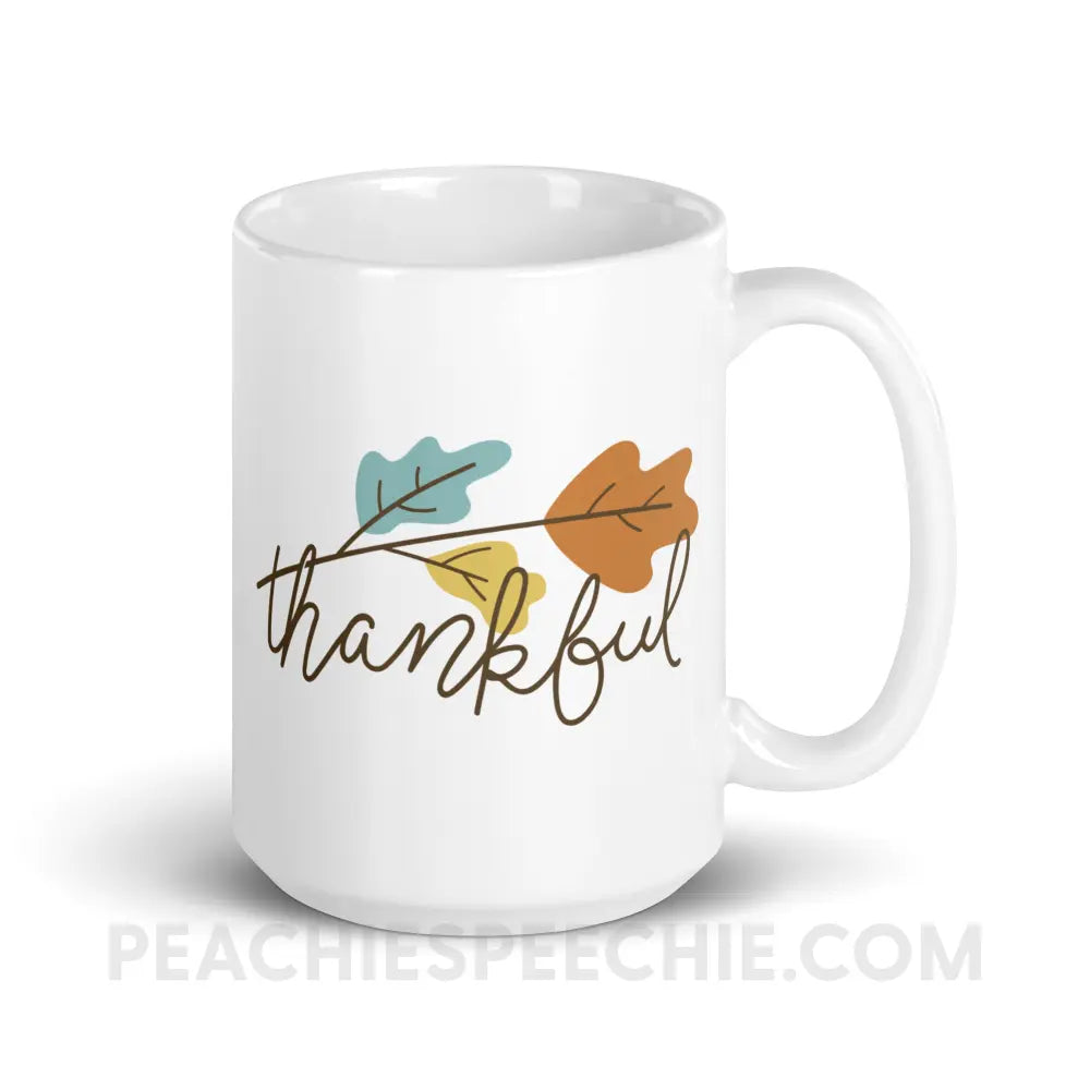 Thankful Coffee Mug - 15oz - Mugs peachiespeechie.com