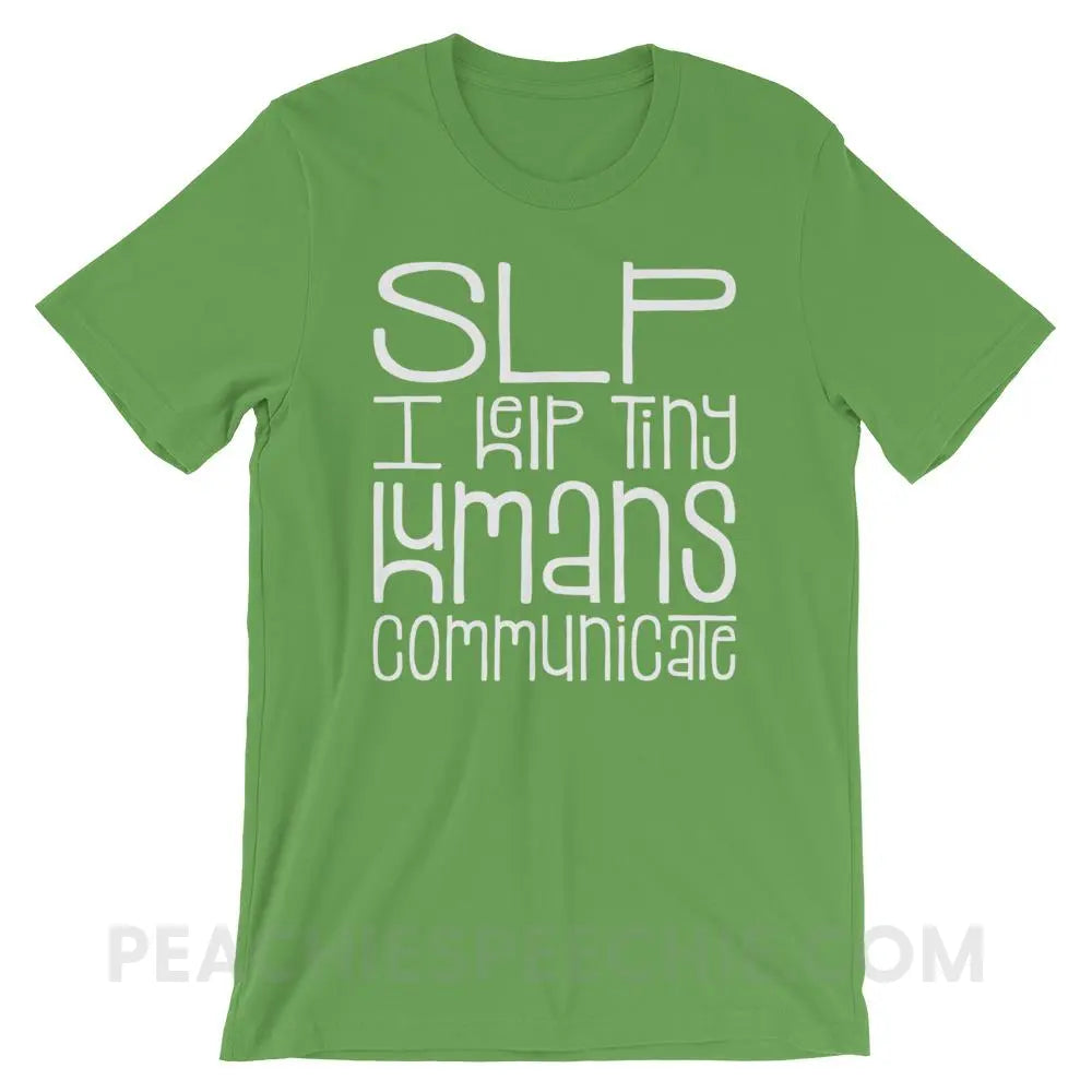 Tiny Humans Premium Soft Tee - Leaf / S - T-Shirts & Tops peachiespeechie.com