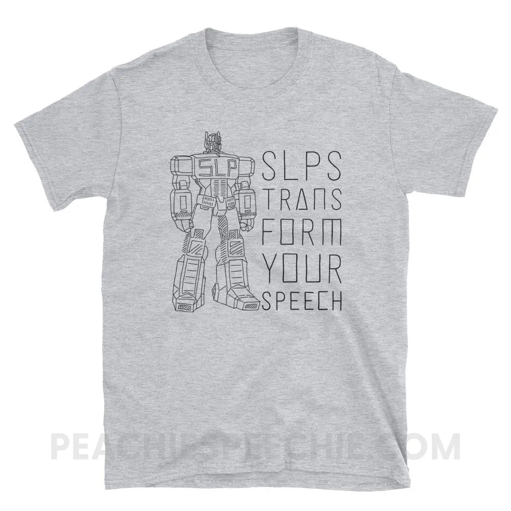 Transform Speech Classic Tee - Sport Grey / S - T-Shirts & Tops peachiespeechie.com