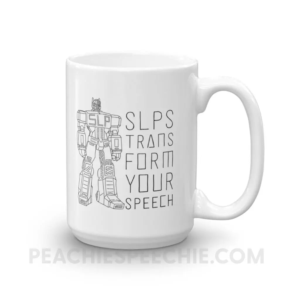 Transform Speech Coffee Mug - 15oz - Mugs peachiespeechie.com