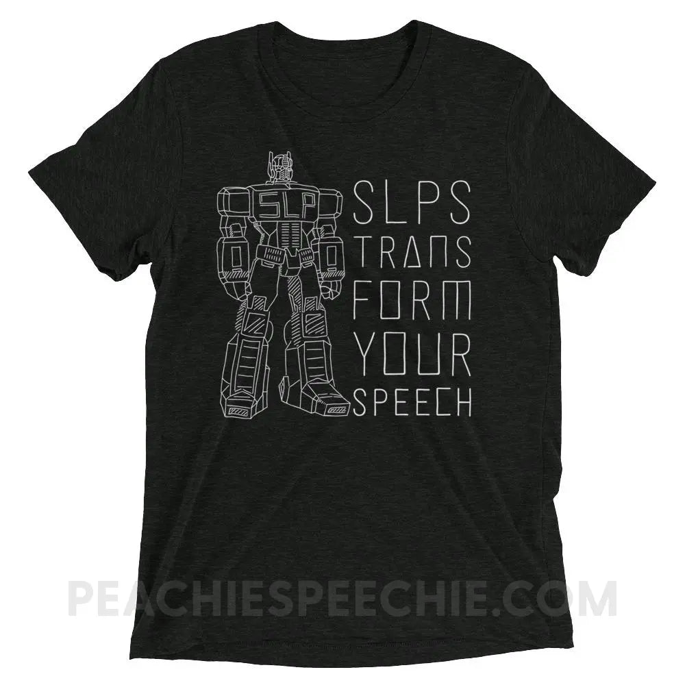 Transform Speech Tri-Blend Tee - Charcoal-Black Triblend / XS - T-Shirts & Tops peachiespeechie.com