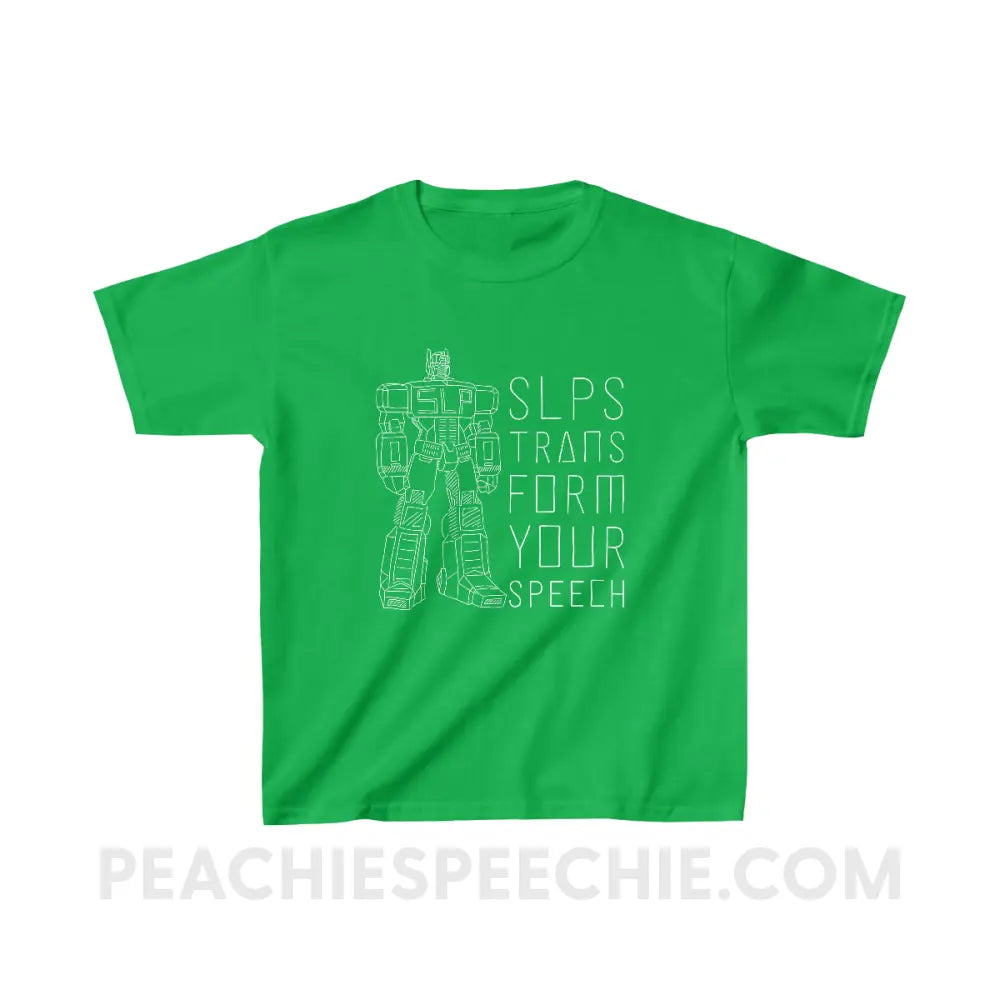 Transform Speech Youth Shirt - Irish Green / XS - Kids clothes peachiespeechie.com