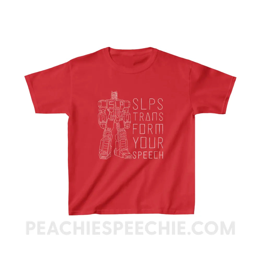 Transform Speech Youth Shirt - Red / XS - Kids clothes peachiespeechie.com