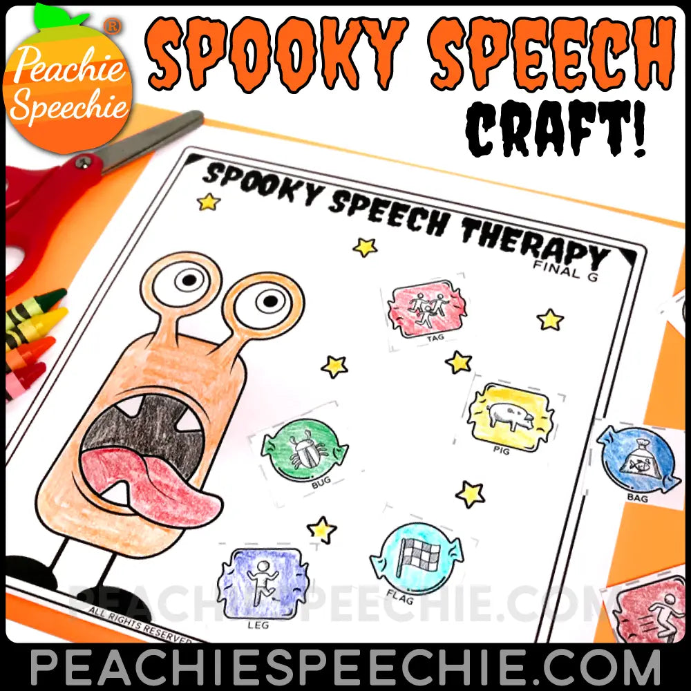 The Ultimate Speech Therapy Craft BUNDLE - Materials peachiespeechie.com