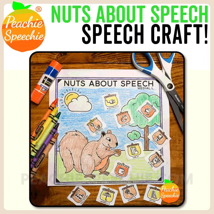 The Ultimate Speech Therapy Craft BUNDLE - Materials peachiespeechie.com