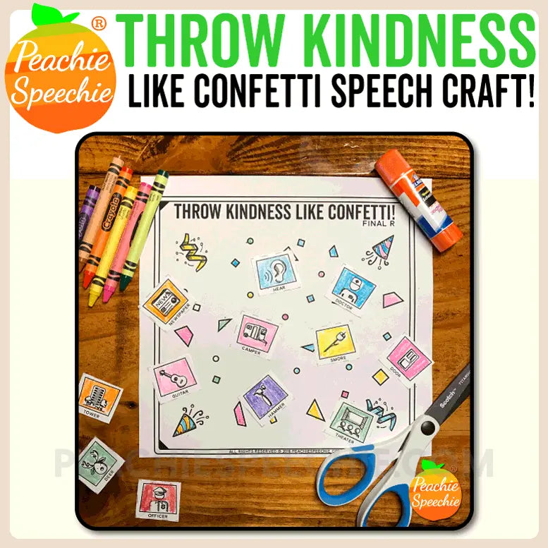 The Ultimate Speech Therapy Craft BUNDLE - Materials peachiespeechie.com