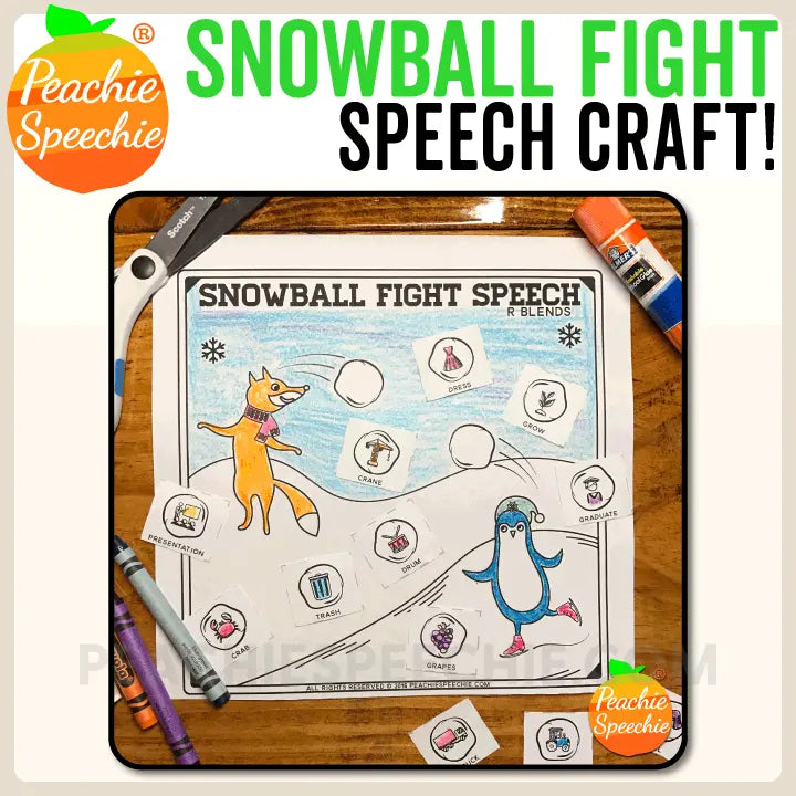 The Ultimate Speech Therapy Craft BUNDLE - Materials peachiespeechie.com