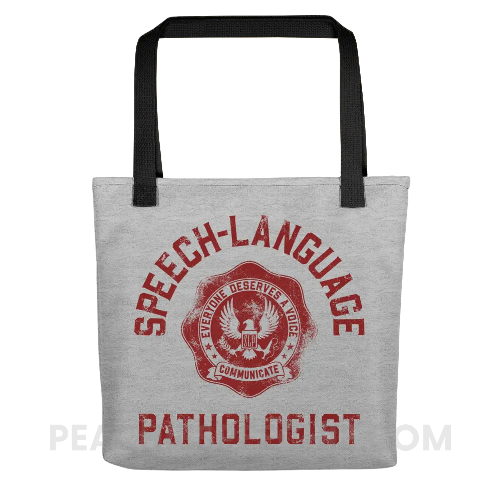 SLP University Tote Bag - Crimson - Bags peachiespeechie.com