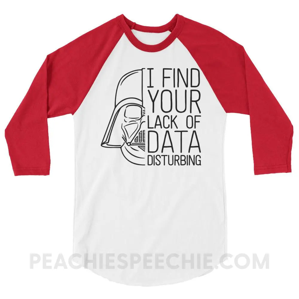 Vader Baseball Tee - White/Red / XS - T-Shirts & Tops peachiespeechie.com