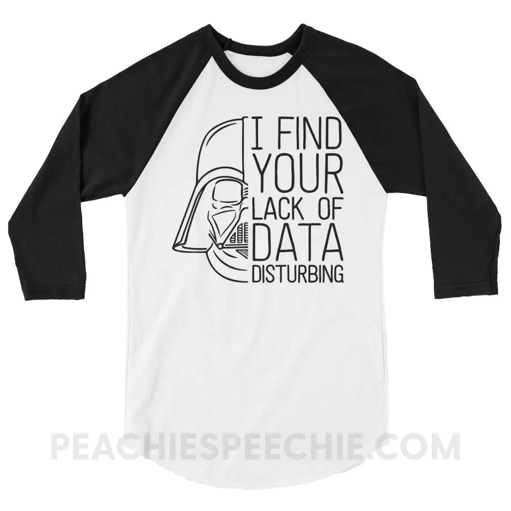 Vader Baseball Tee - White/Black / XS - T-Shirts & Tops peachiespeechie.com