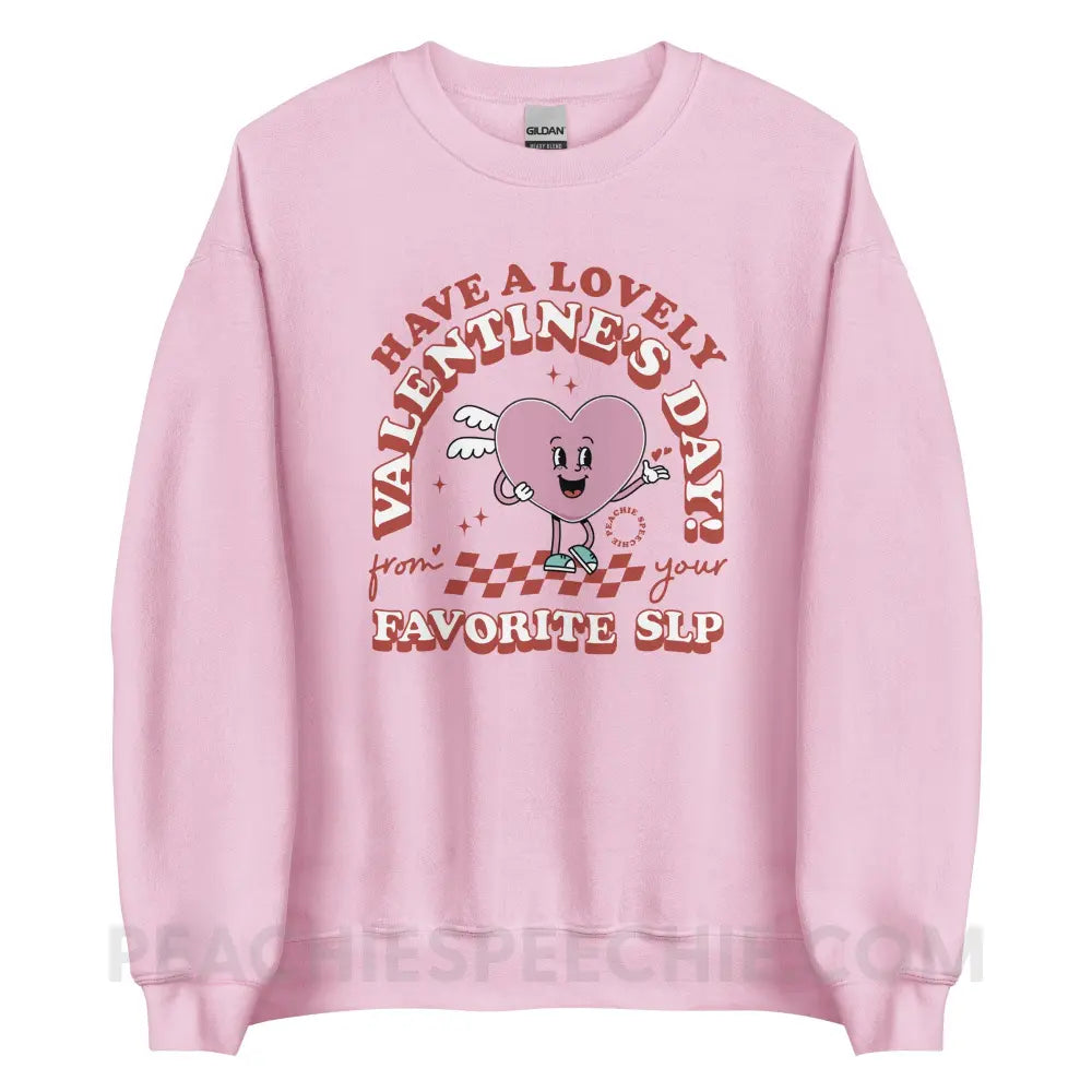 Valentine Heart Cartoon SLP Classic Sweatshirt - peachiespeechie.com