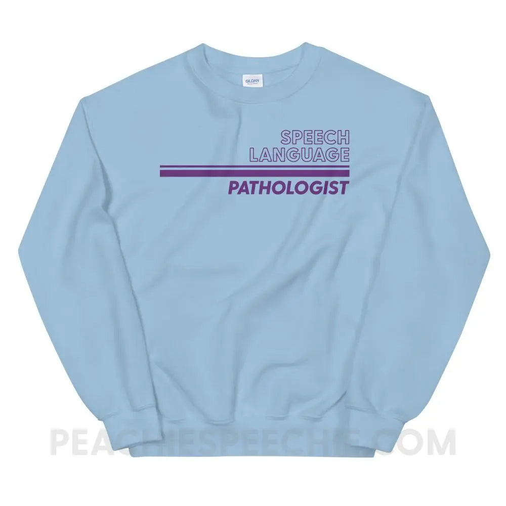 Vintage Stripes SLP Classic Sweatshirt - Light Blue / S - Hoodies & Sweatshirts peachiespeechie.com