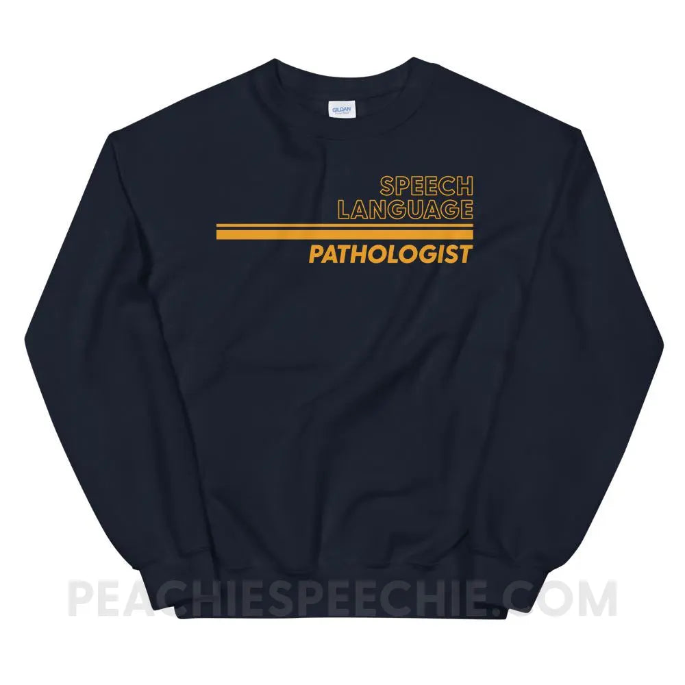 Vintage Stripes SLP Classic Sweatshirt - Navy / S - Hoodies & Sweatshirts peachiespeechie.com