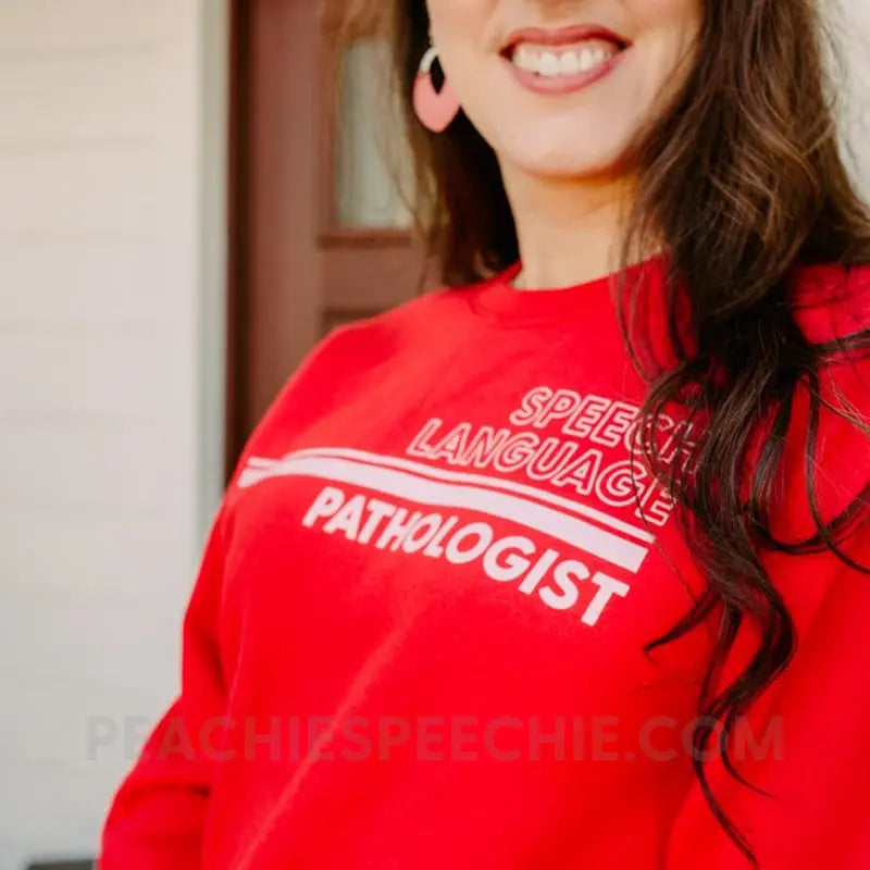 Vintage Stripes SLP Classic Sweatshirt - Red / S - Hoodies & Sweatshirts peachiespeechie.com