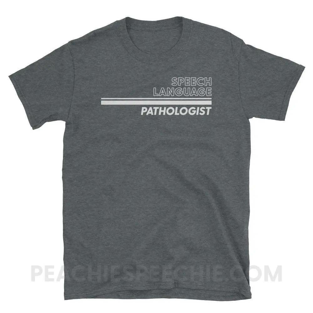 Vintage Stripes SLP Classic Tee - Dark Heather / S - T-Shirts & Tops peachiespeechie.com