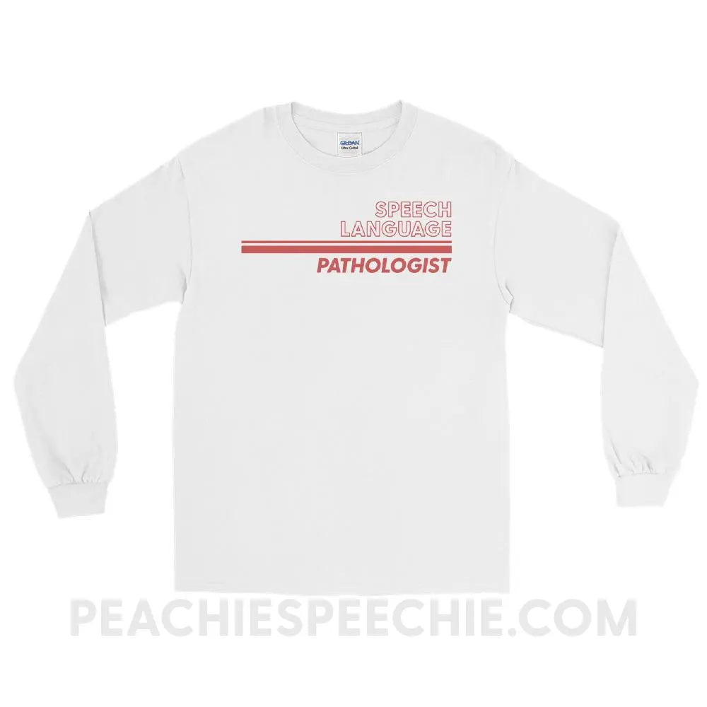 Vintage Stripes SLP Long Sleeve Tee - White / S - T-Shirts & Tops peachiespeechie.com