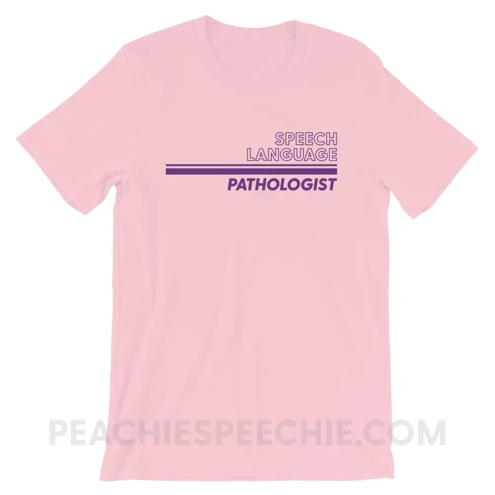 Vintage Stripes SLP Premium Soft Tee - Pink / S - T-Shirts & Tops peachiespeechie.com