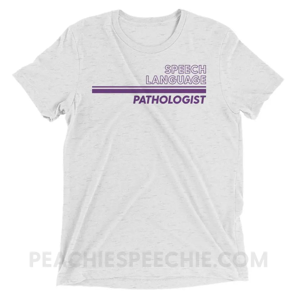 Vintage Stripes SLP Tri-Blend Tee - White Fleck Triblend / XS - T-Shirts & Tops peachiespeechie.com