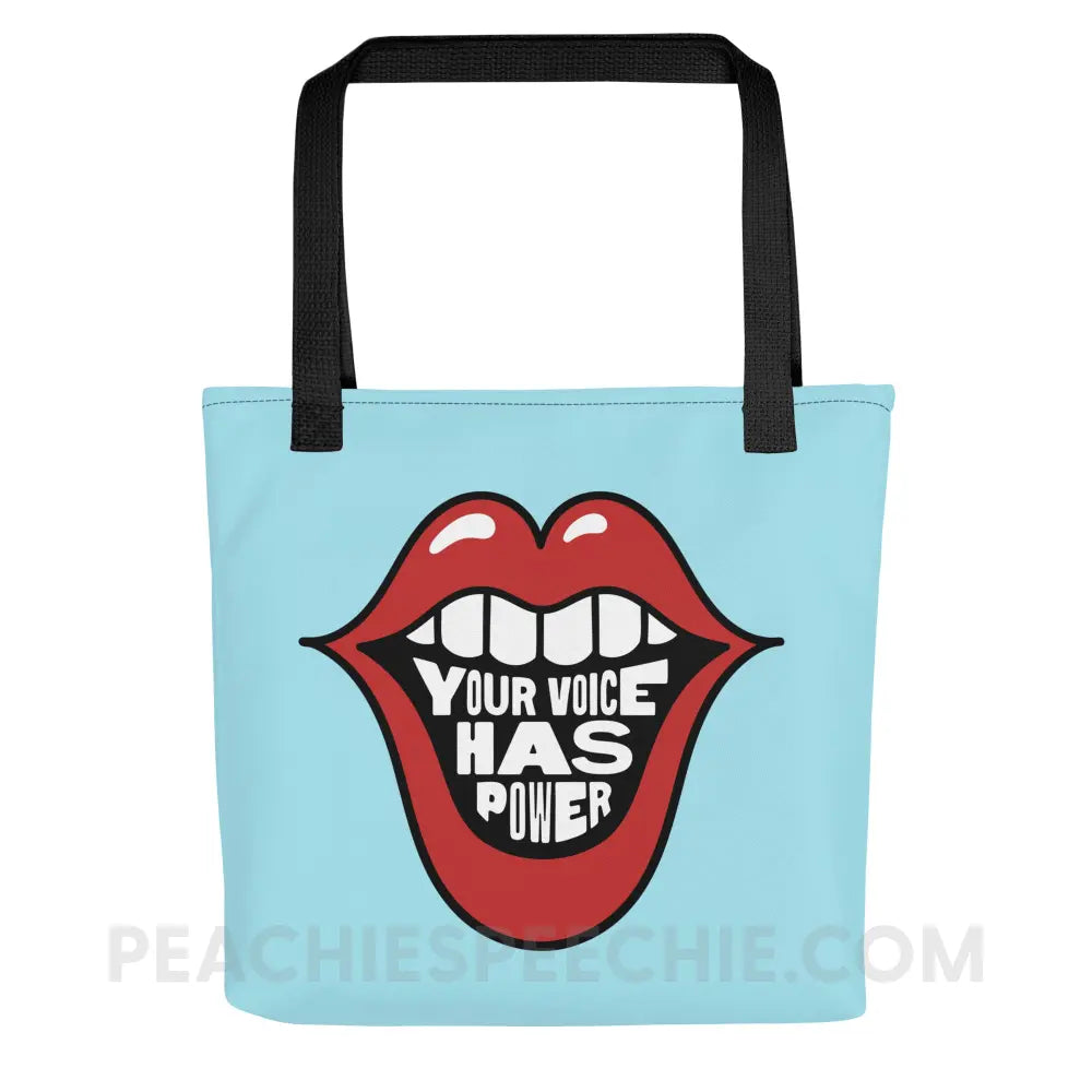 Your Voice Has Power Mouth Tote Bag - peachiespeechie.com