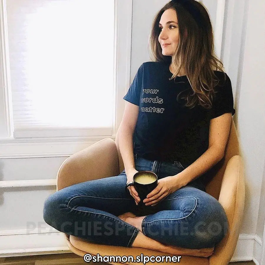 Your Words Matter Classic Tee - T-Shirts & Tops peachiespeechie.com