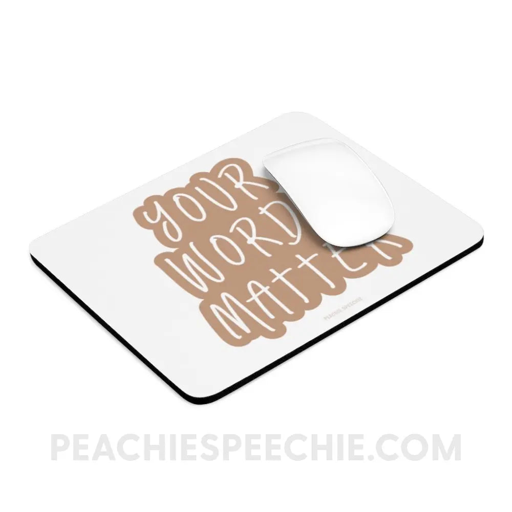 Your Words Matter Cloud Mouse Pad - Home Decor peachiespeechie.com