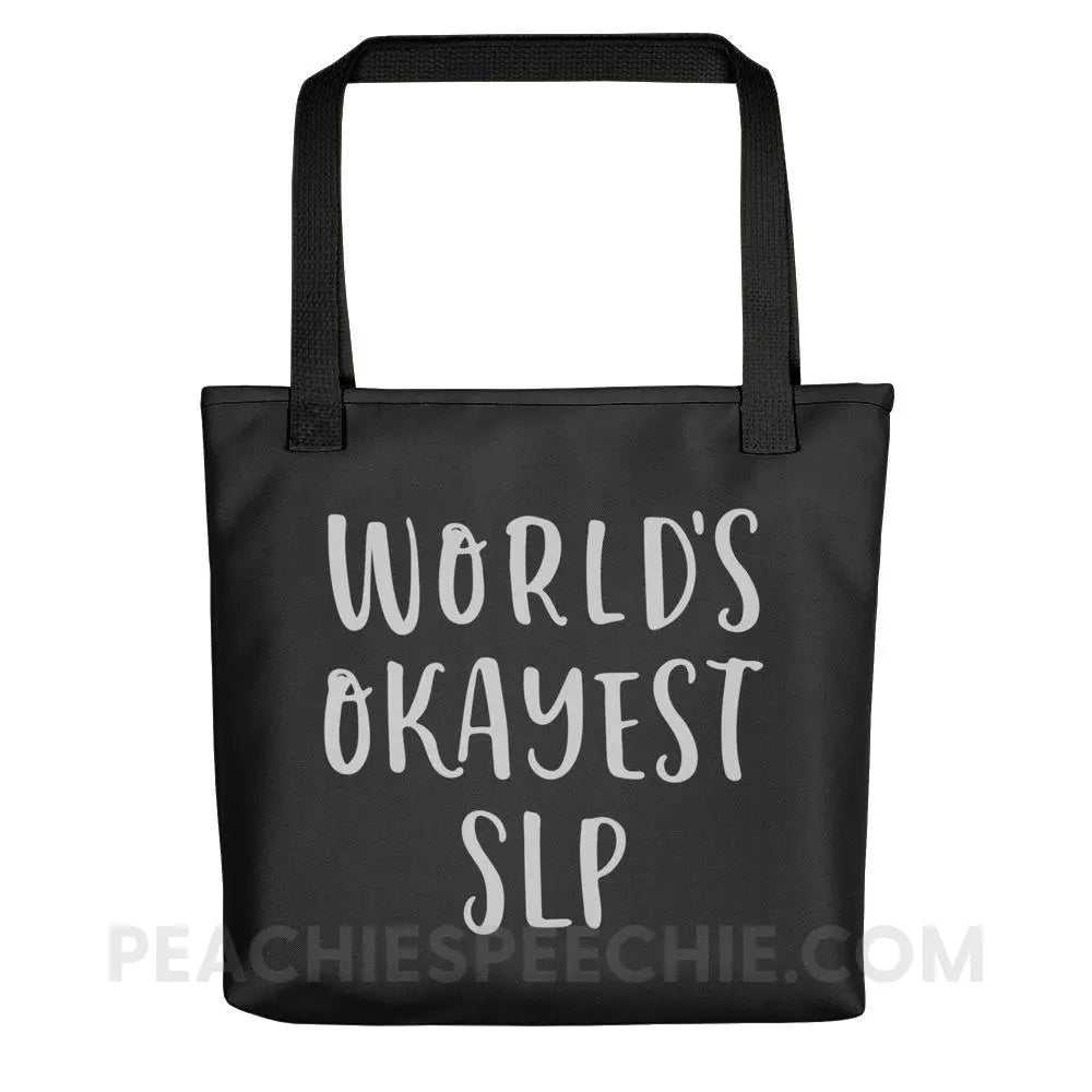 World’s Okayest SLP Tote Bag - Bags peachiespeechie.com