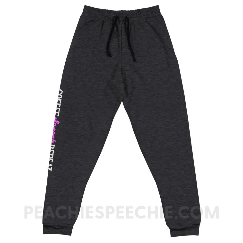 Coffee Speech Repeat Comfy Joggers - Sweatpants peachiespeechie.com