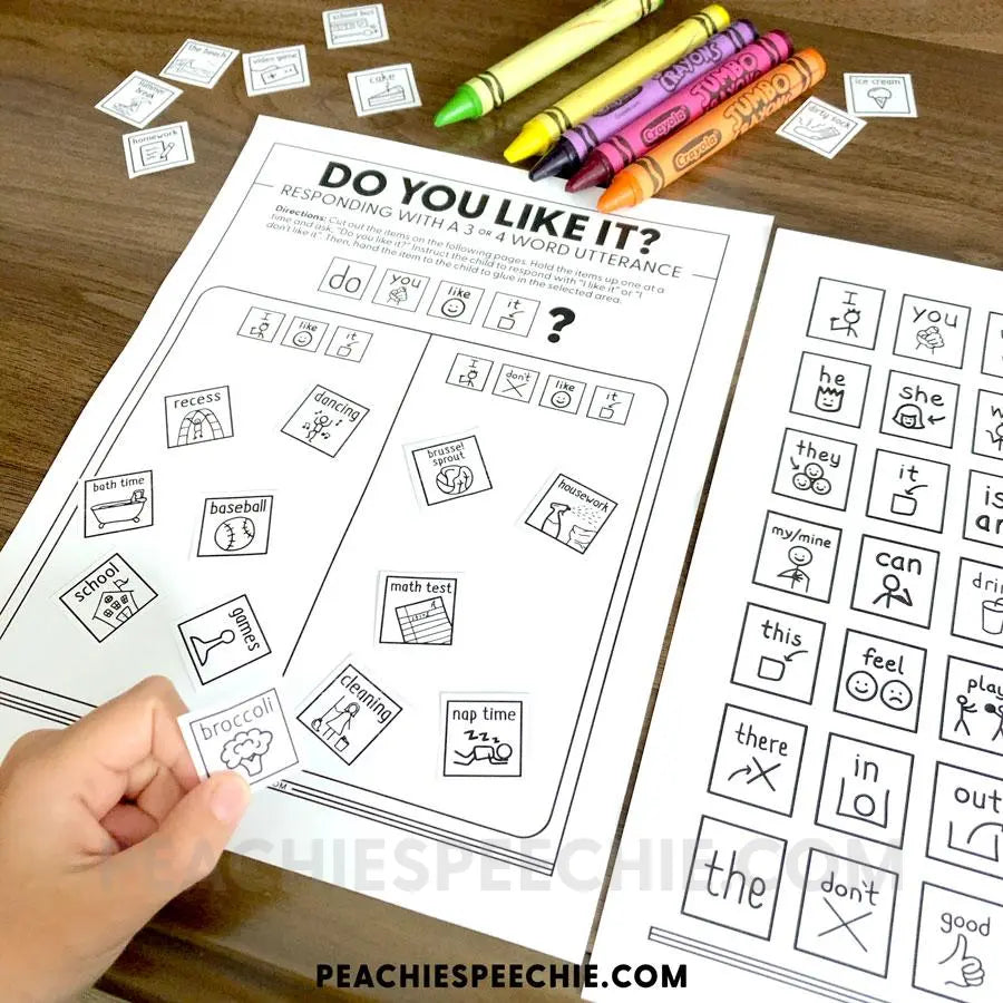 Core Vocabulary Workbook - Materials peachiespeechie.com