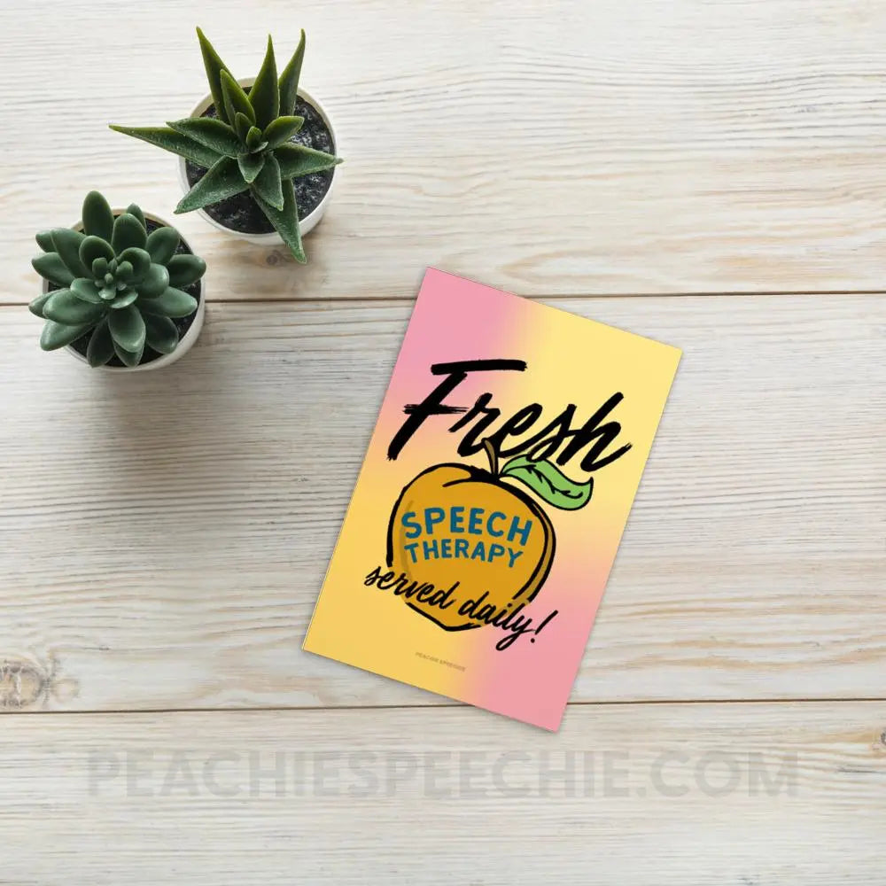 Fresh Speech Postcard - Postcards peachiespeechie.com