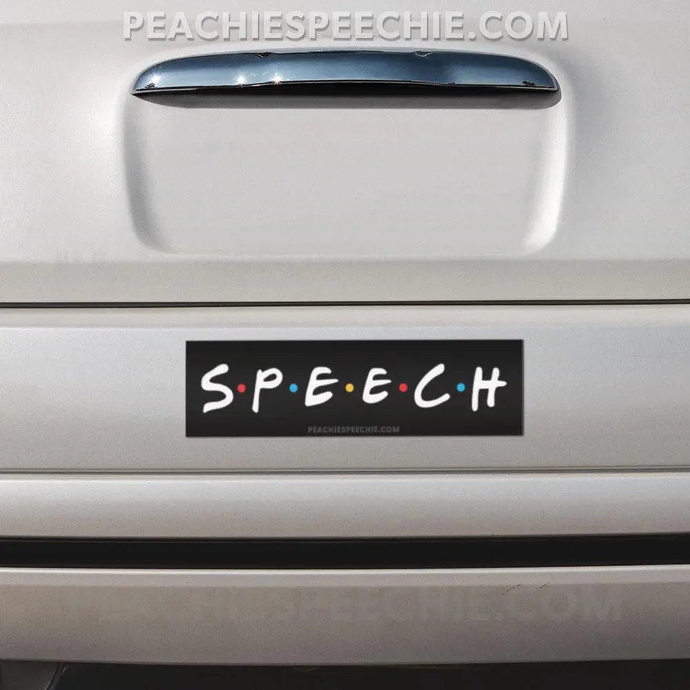 Friends Speech Bumper Sticker - Paper products peachiespeechie.com