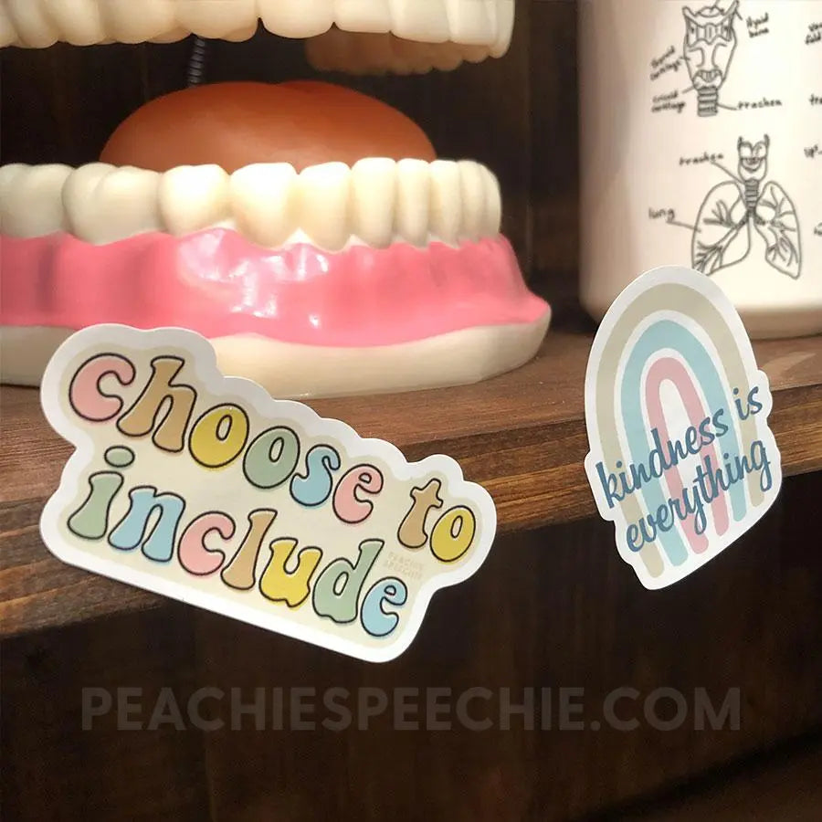 Inclusivity & Kindness Stickers - peachiespeechie.com