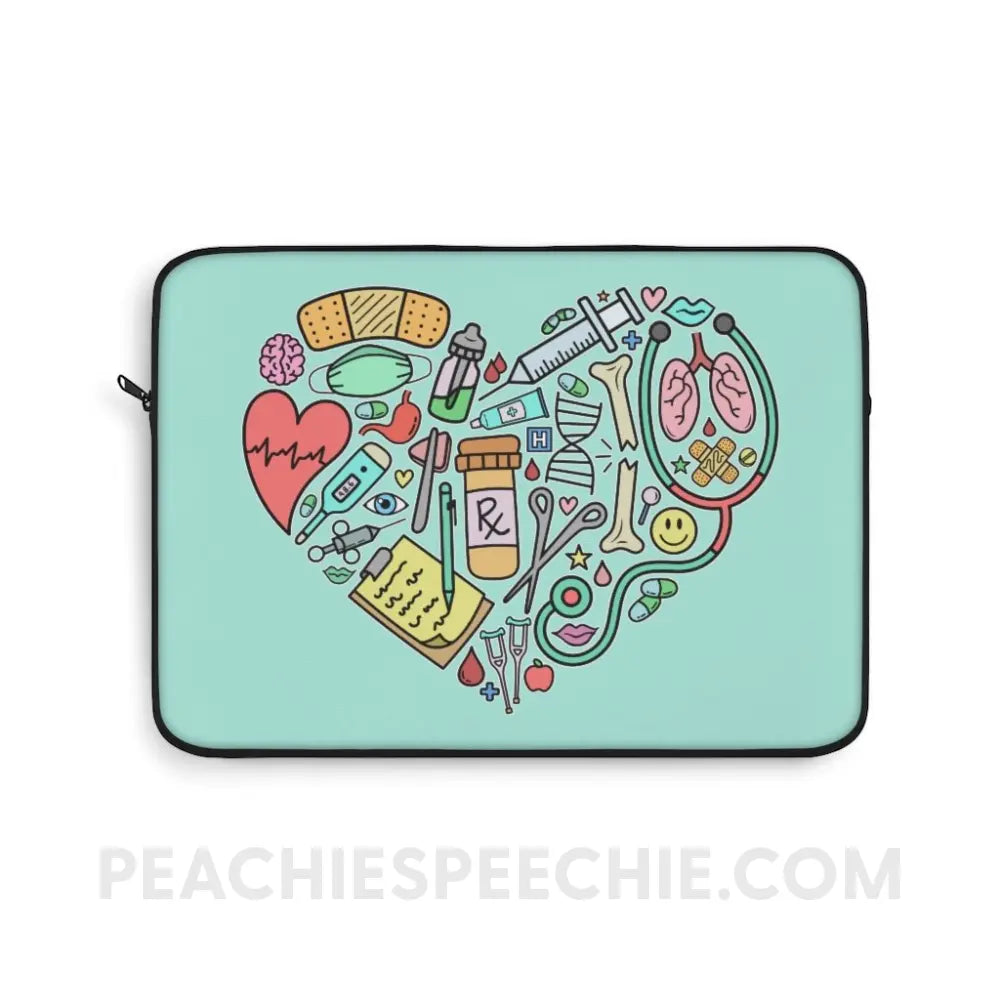 Medical Heart Laptop Sleeve - 13’’ - peachiespeechie.com