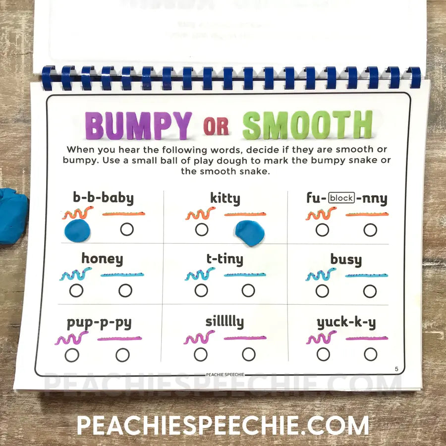 Play Dough Fluency: Stuttering Therapy Activities - Materials peachiespeechie.com