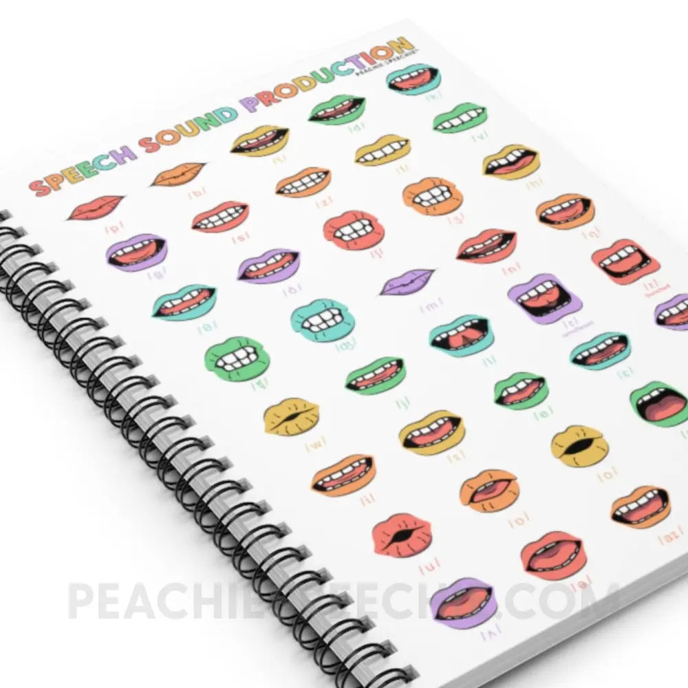 Rainbow Speech Sound Production Notebook - Paper products peachiespeechie.com