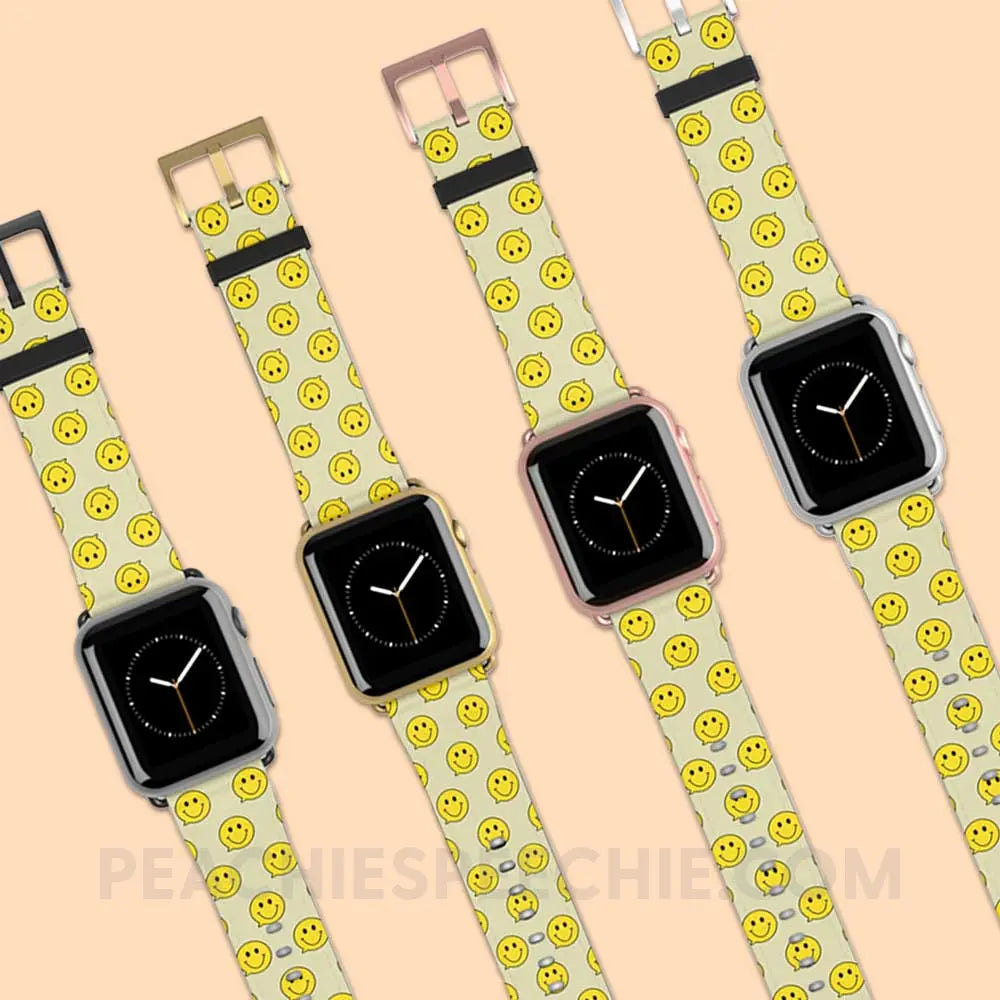Smiley Face Speech Bubble Apple Watch Band - Accessories peachiespeechie.com