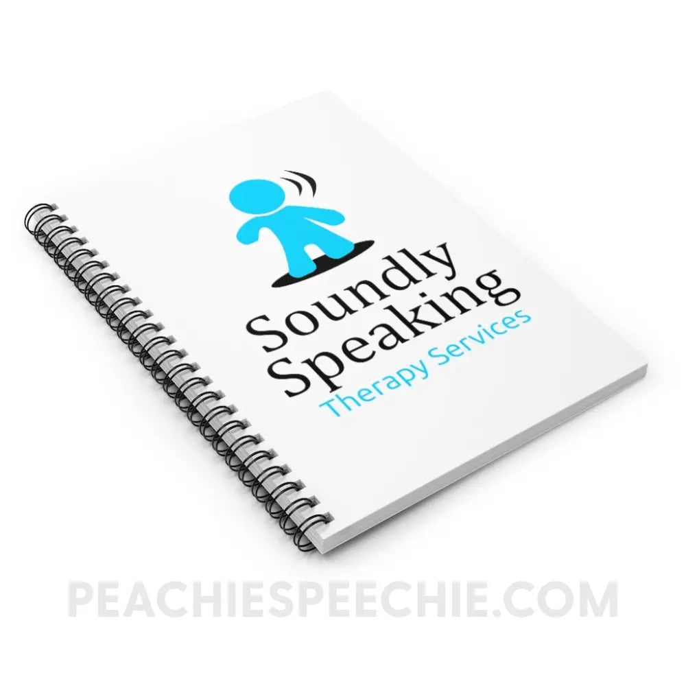 Soundly Speaking Notebook - Spiral - custom product peachiespeechie.com