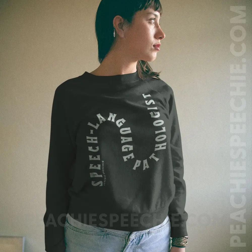 Speech-Language Pathologist Rollercoaster Classic Sweatshirt - peachiespeechie.com