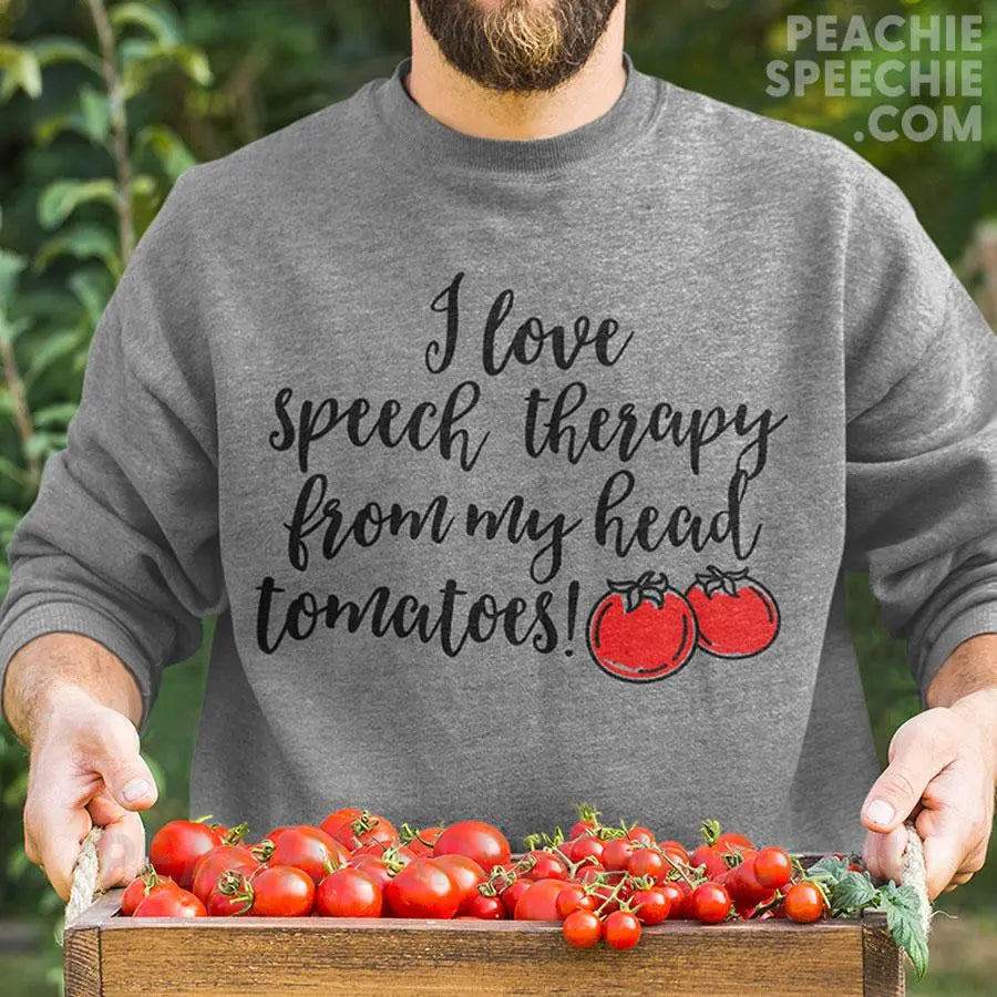 Speech Tomatoes Classic Sweatshirt - peachiespeechie.com