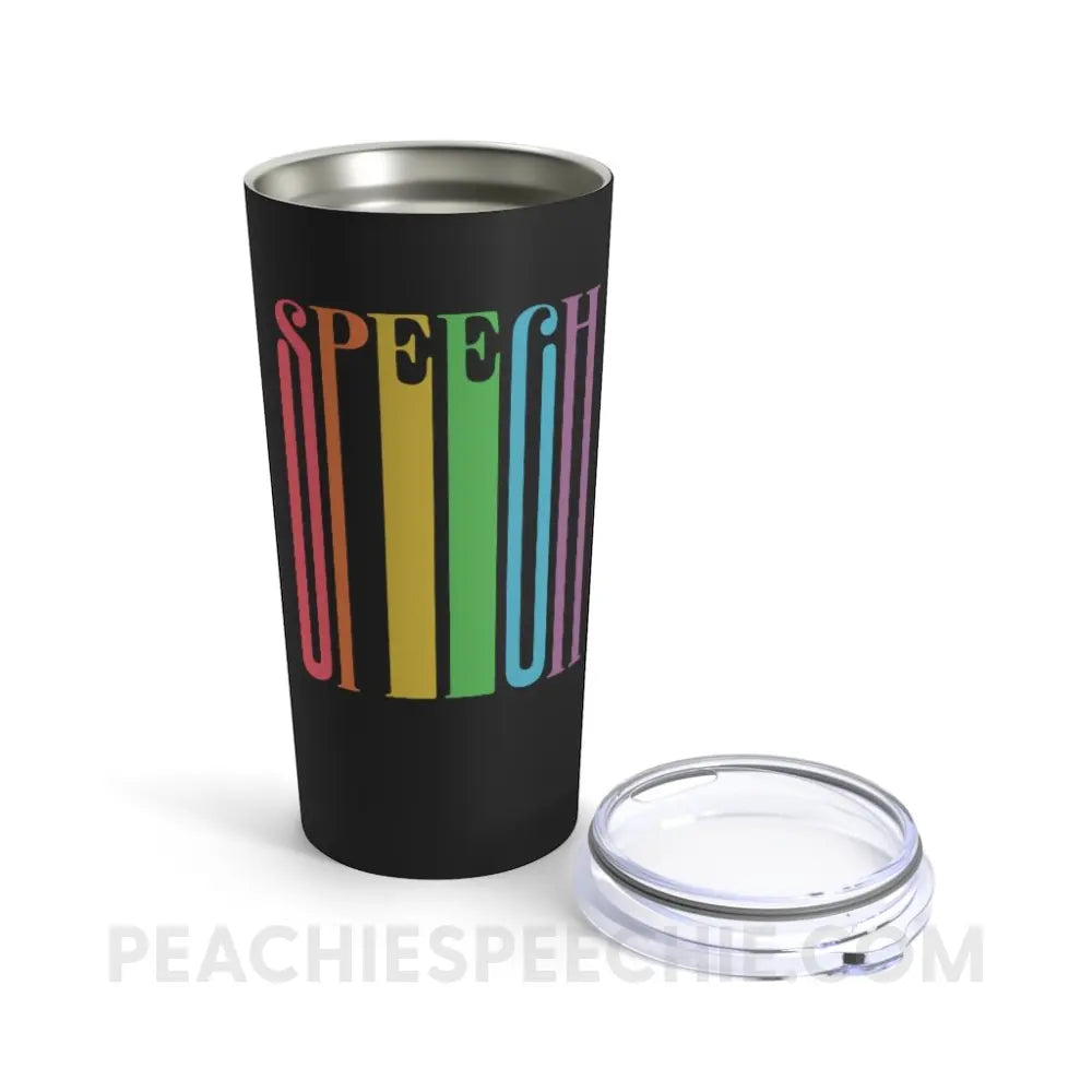 Stretchy Rainbow Speech Tumbler - Mugs peachiespeechie.com