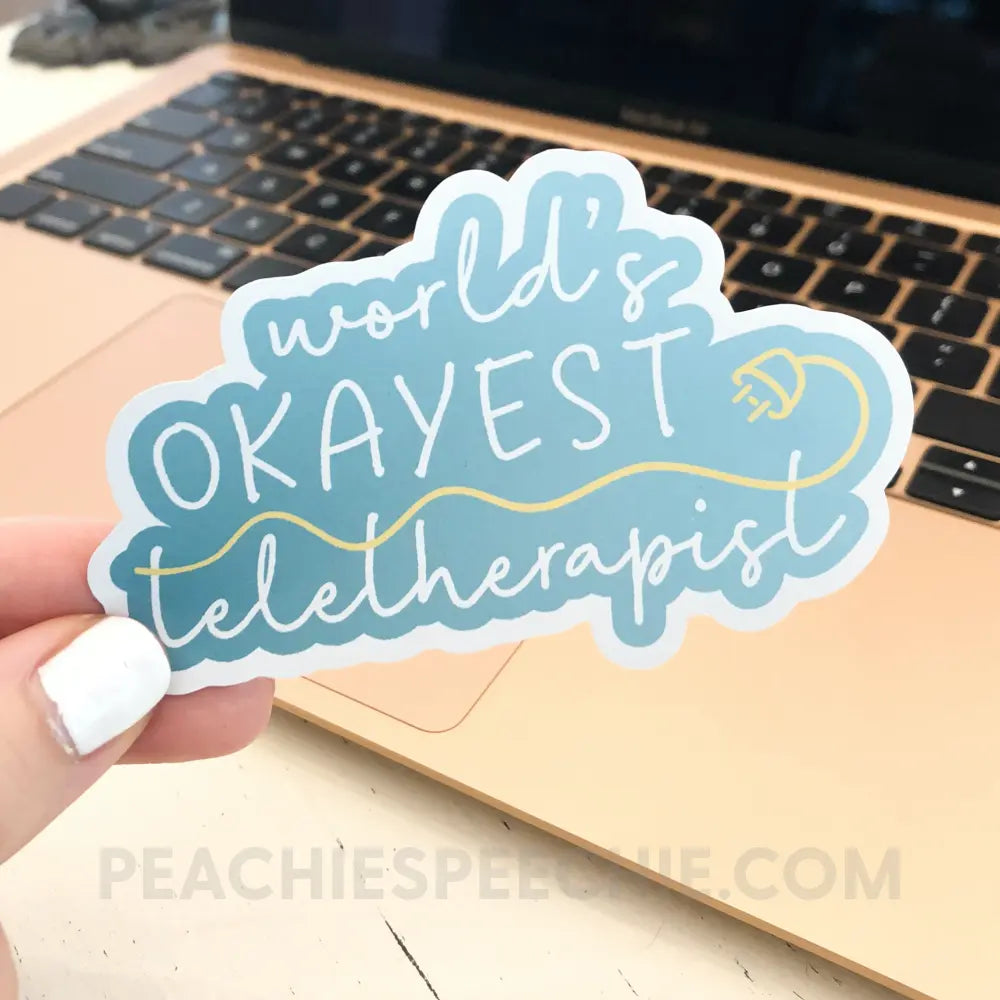 Teletherapy Stickers - peachiespeechie.com