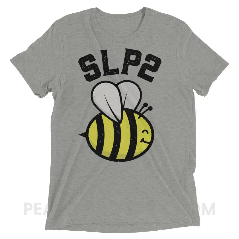 SLP 2 Bee Tri-Blend Tee - Athletic Grey Triblend / XS - T-Shirts & Tops peachiespeechie.com