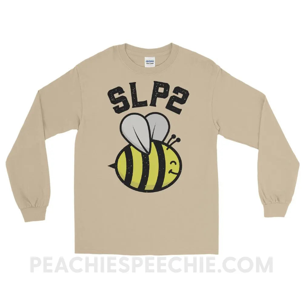 SLP 2 Bee Long Sleeve Tee - Sand / S - T-Shirts & Tops peachiespeechie.com