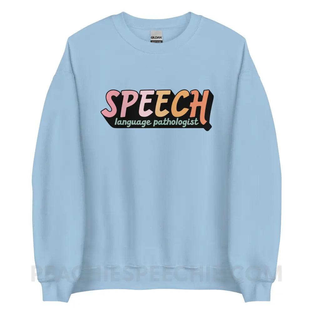 3D SLP Classic Sweatshirt - Light Blue / S peachiespeechie.com