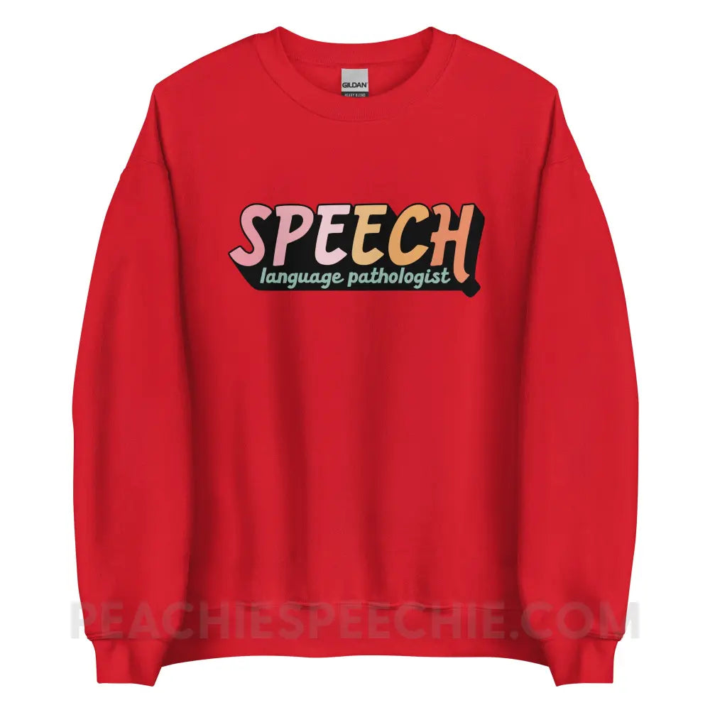 3D SLP Classic Sweatshirt - Red / S - peachiespeechie.com