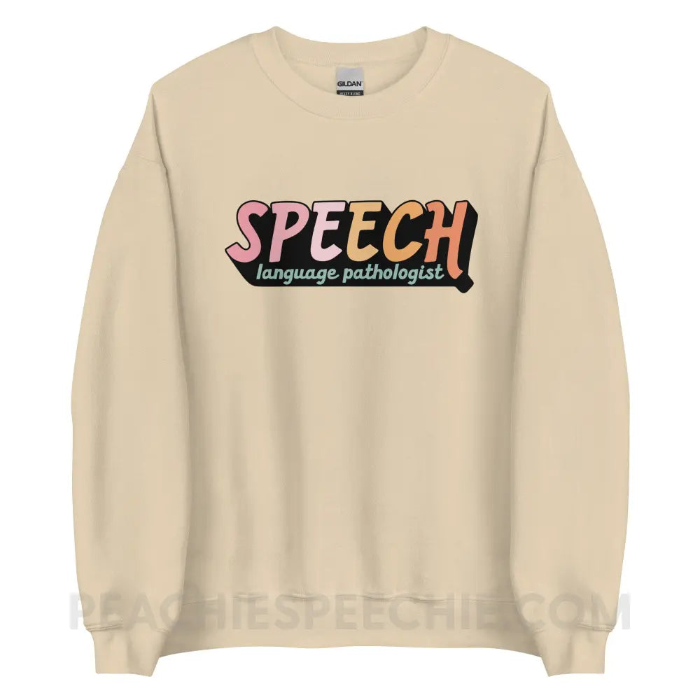 3D SLP Classic Sweatshirt - Sand / S - peachiespeechie.com