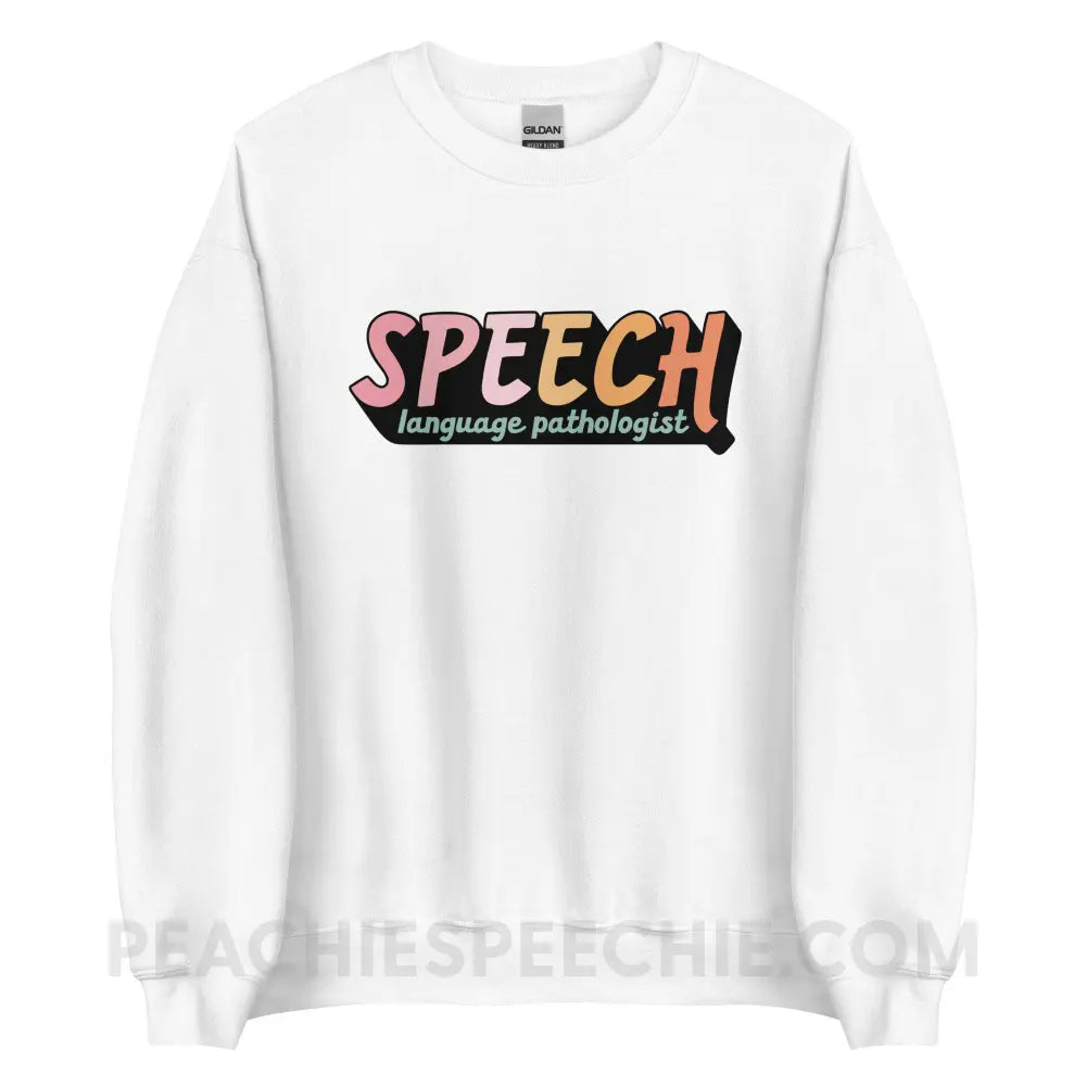 3D SLP Classic Sweatshirt - White / S peachiespeechie.com