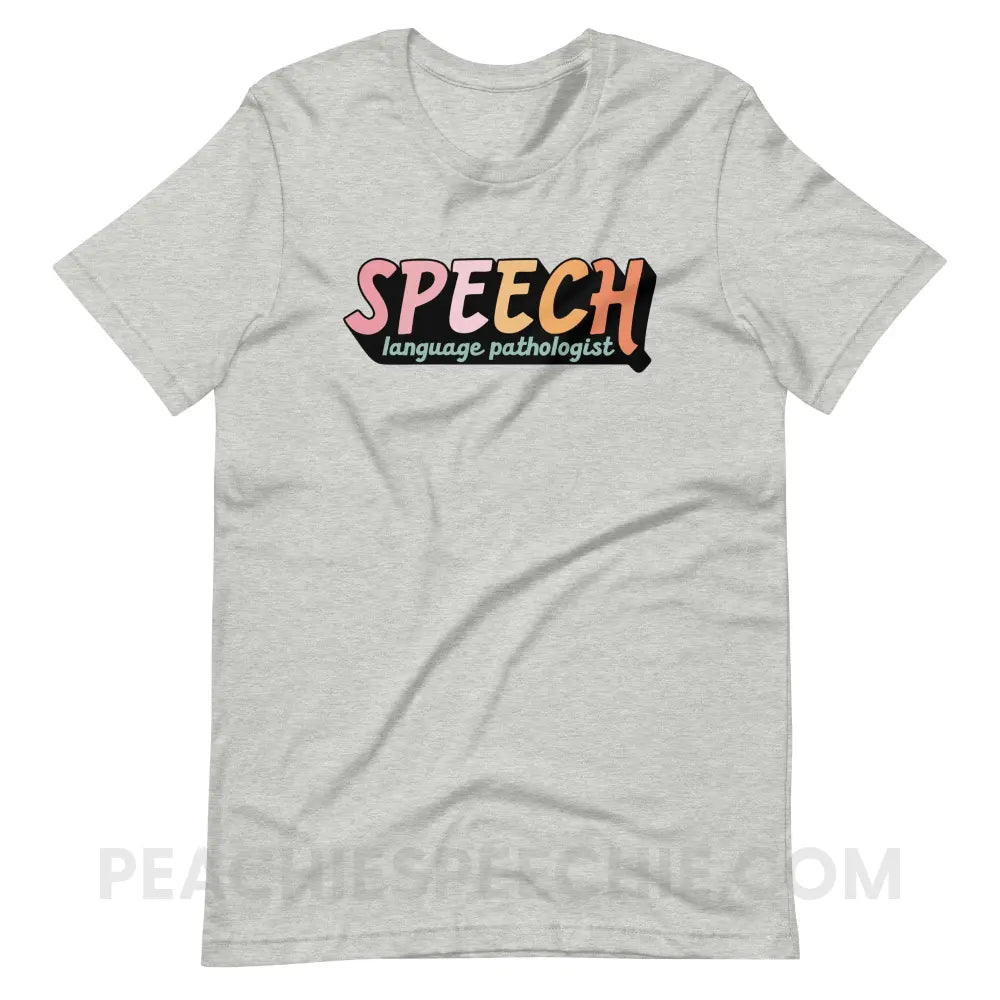 3D SLP Premium Soft Tee - Athletic Heather / XS - T-Shirt peachiespeechie.com